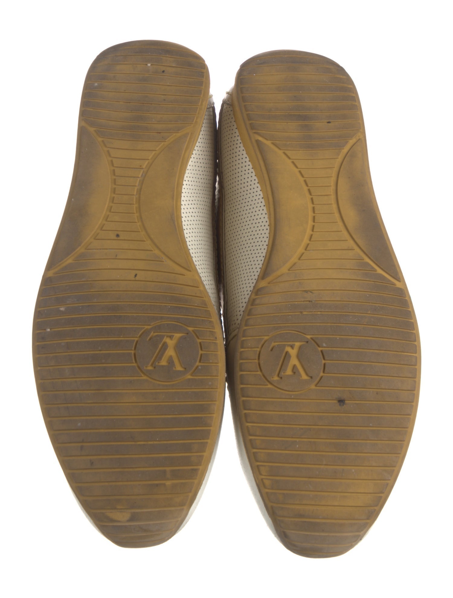 Louis Vuitton Leather Lasercut Accents Sneakers